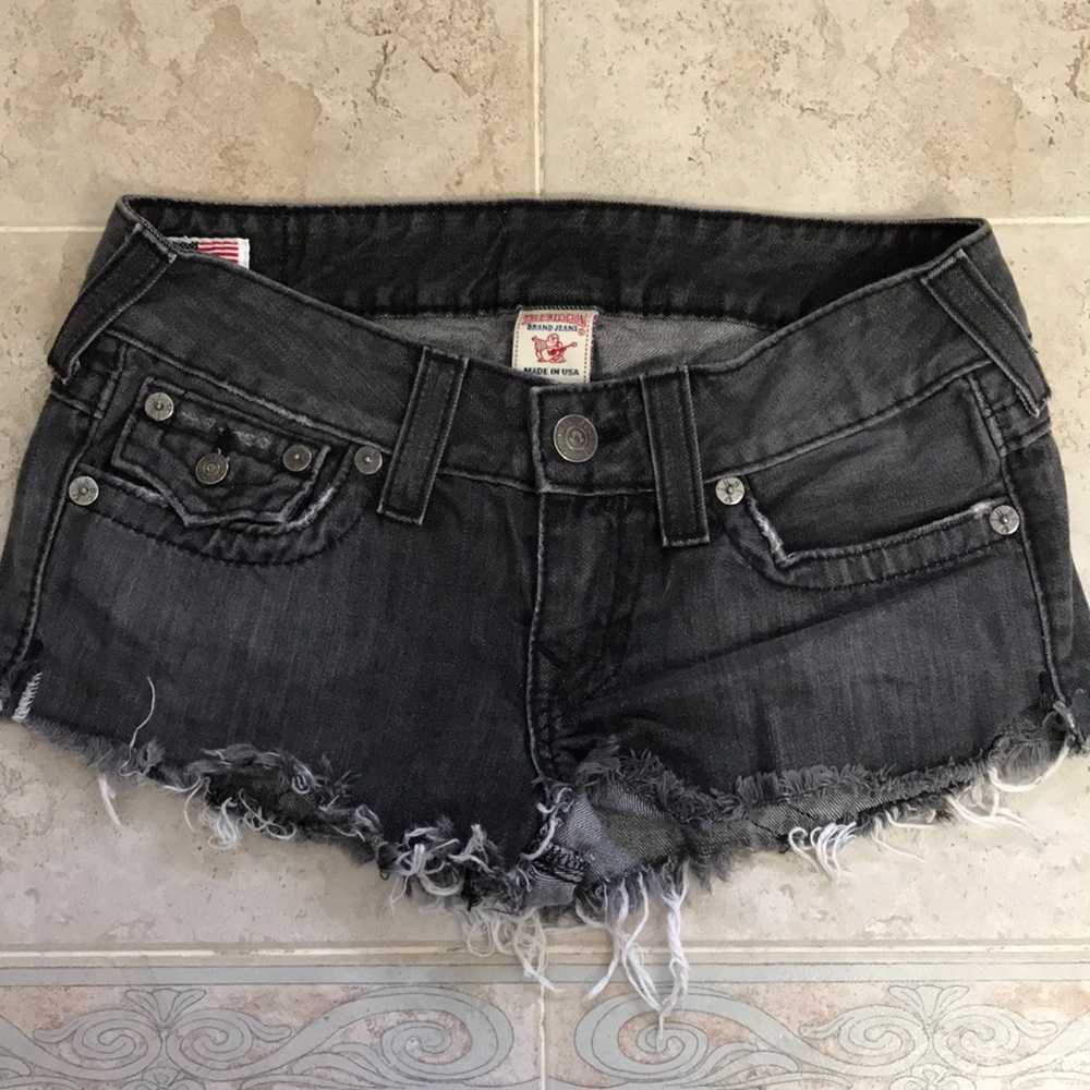 True Religion Joey Cut off Shorts